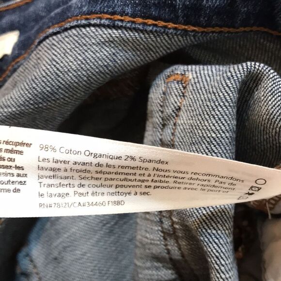 Eileen fisher ladies high waisted casual denim ankle jeans size 4 - Picture 10 of 10